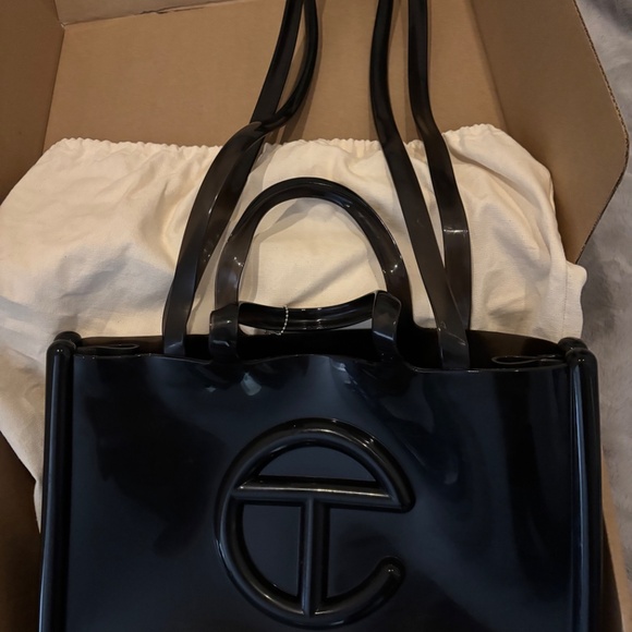 Telfar Melissa Black Jelly Tote - Picture 2 of 8